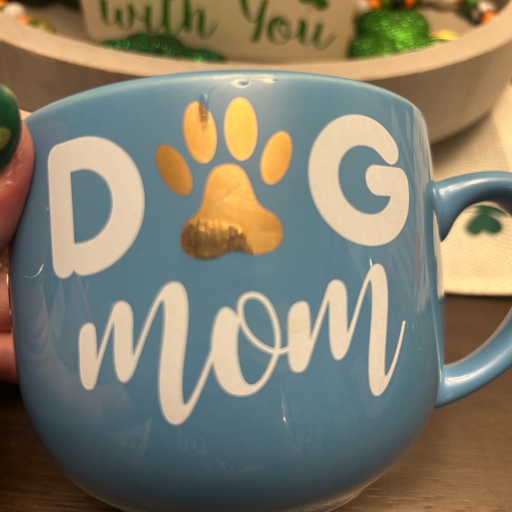 Blue Dog Mom coffee cup
